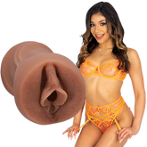 Doc Johnson Xxlayna Marie Pocket Pussy Stroker Caramel Masturbators and Strokers
